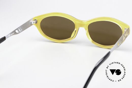 Jean Paul Gaultier 58-7204 Gold Verspiegelte Brille 1999, die Fassung ist natürlich auch optisch verglasbar, Passend für Herren und Damen