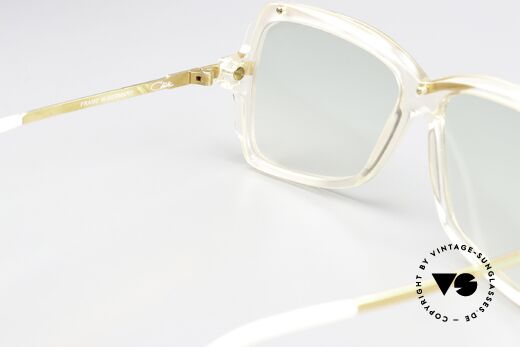 Cazal 177 Damen Designerbrille 1987, leicht grün getönte Sonnengläser, auch abends tragbar, Passend für Damen