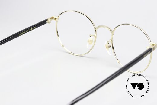 Gucci GG0297OK Runde Brille Gold Schwarz 52, die Fassung ist beliebig verglasbar; gleitsichtfähig, Passend für Herren und Damen
