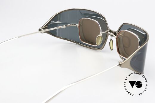 Christian Roth 14004 2 In 1 Brille Made In Japan, ungetragene Rarität (damals erhältlich bei "Air France"), Passend für Herren und Damen
