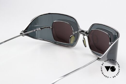 Christian Roth 14004 Polarized Wrap Around Clip, ungetragene Rarität (damals erhältlich bei "Air France"), Passend für Herren und Damen