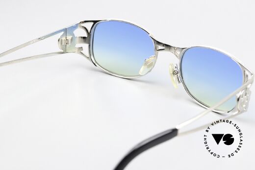 Jean Paul Gaultier 58-5101 Designer Sonnenbrille 1995, sehr edle Sonnengläser in blau-gelb Verlauf (100% UV), Passend für Herren und Damen