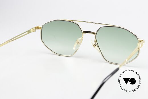 Roman Rothschild R1037 Vergoldete Sonnenbrille 80er, Sonnengläser können ggf. durch optische ersetzt werden, Passend für Herren und Damen