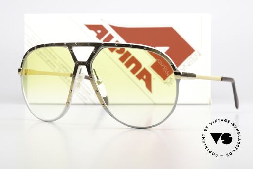 Alpina M1 Super Selten Mit Gelb-Verlauf, die alte Legende im unberührten Zustand; Gr. 64/14, Passend für Herren Alpina M1 Super Selten Mit Gelb-Verlauf, die alte Legende im unberührten Zustand; Gr. 64/14, Passend für Herren