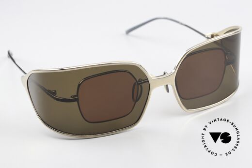 Christian Roth 14004 Gunmetal & Goldener Clip-On, edle Kombination aus Funktionalität, Kunst & Handwerk, Passend für Herren und Damen