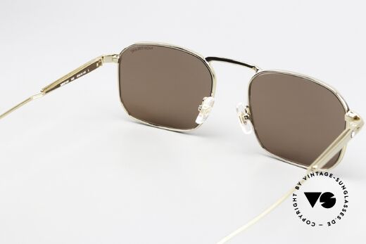 Montblanc MB0218S Herrensonnenbrille Eckig, ungetragenes Exemplar mit original Montblanc Etui, Passend für Herren