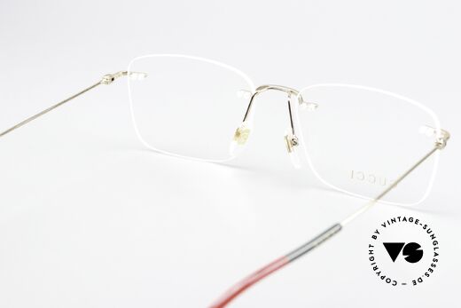 Gucci GG0399O Randlosbrille Made In Italy, ungetragenes Exemplar mit original Etui von GUCCI, Passend für Herren