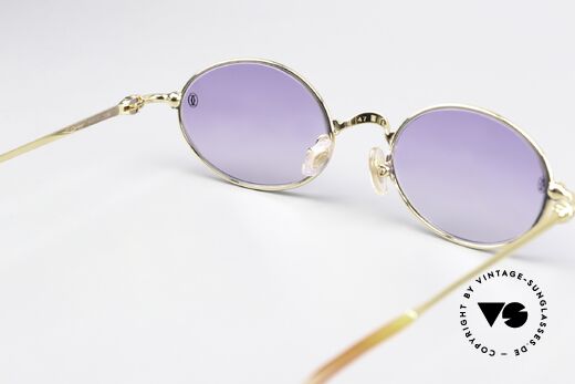 Cartier Filao - S Small Oval Sonnenbrille 22kt, die Fassung ist beliebig verglasbar (auch Gleitsicht), Passend für Herren und Damen