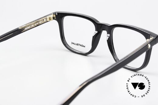 Montblanc MB0256O Vollrandbrille Schwarz Men, ungetragenes Exemplar mit original Montblanc Etui, Passend für Herren