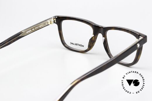 Montblanc MB0322O Vollrandbrille Schildpatt, die Fassung ist auch gleitsichtfähig (medium Größe), Passend für Herren und Damen