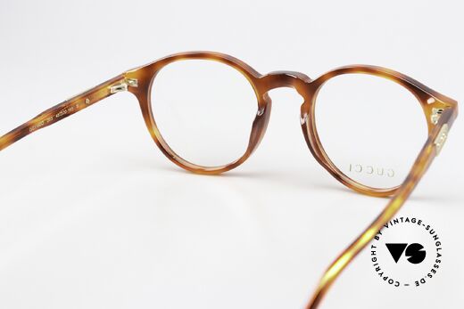 Gucci GG1160O Azetatbrille Panto Schildpatt, die Fassung ist beliebig verglasbar; gleitsichtfähig, Passend für Herren und Damen