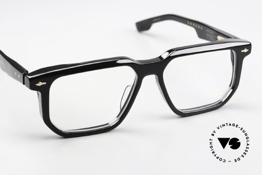 Jacques Marie Mage Saburo Designerbrille Eckig Schwarz, ein ungetragenes Exemplar für alle Qualitätsliebhaber, Passend für Herren