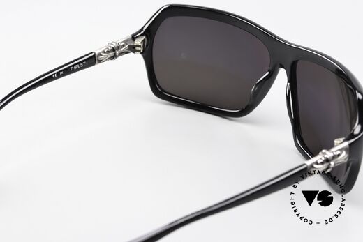 Chrome Hearts Thrust Biker Brille Sterling Silber, entspiegelte Zeiss Sonnengläser mit 100% UV Schutz, Passend für Herren und Damen Chrome Hearts Thrust Biker Brille Sterling Silber, entspiegelte Zeiss Sonnengläser mit 100% UV Schutz, Passend für Herren und Damen