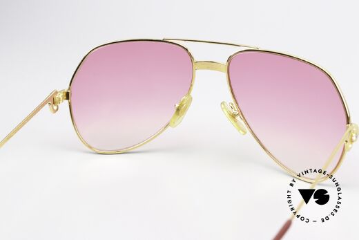 Cartier Vendome LC - M Aviator Brille Pink Verlauf, KEINE Retrobrille, sondern ein altes vintage ORIGINAL!, Passend für Herren und Damen