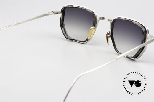 Jacques Marie Mage Atkins Eckige Outlaw Sonnenbrille, stilvoller und besser geht's nicht (muss man fühlen!), Passend für Herren