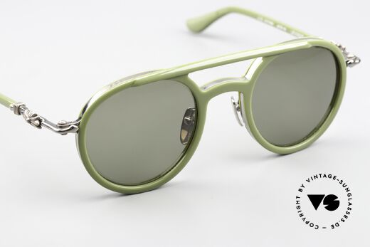 Chrome Hearts Loveboat Aviator Sonnenbrille Matcha, unisex Aviator-Brille in Größe 48-23, 148, Passend für Herren und Damen