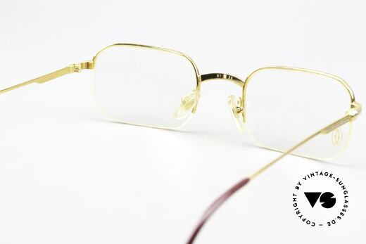 Cartier Broadway - M 1990er Originalbrille Eckig, die Glashöhe ist 34mm und somit auch gleitsichtfähig, Passend für Herren