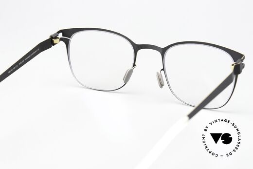 Mykita Agnes Farbcode Black Gold Edges, die DEMOgläser sollten durch optische ersetzt werden, Passend für Damen