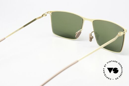 Mykita Alvin Klassische Sonnenbrille Gold, Sonnengläser (100% UV) können auch ersetzt werden, Passend für Herren und Damen