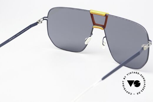 Mykita Mylon Cayenne Orange Navy Dark Blue Solid, leichte und komfortable Sonnenbrille von 2015, Passend für Herren und Damen