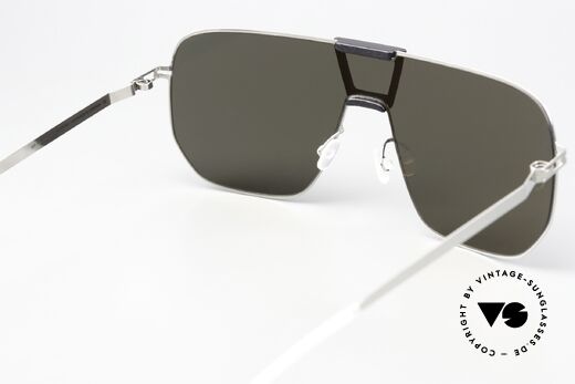 Mykita Mylon Cayenne Black Shiny Silver Flash, leichte und komfortable Sonnenbrille von 2015, Passend für Herren und Damen