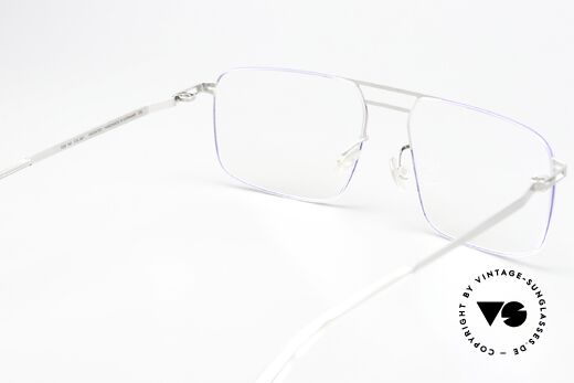 Mykita Hiro Silver / Super Blue Coloring, genial flexible Brillenfassung: eine Größe passt allen, Passend für Herren