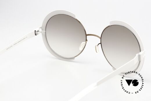 Mykita Houston Shiny Copper / Stone Grey, Sonnengläser (100% UV) sind leicht grau-verlaufend, Passend für Damen