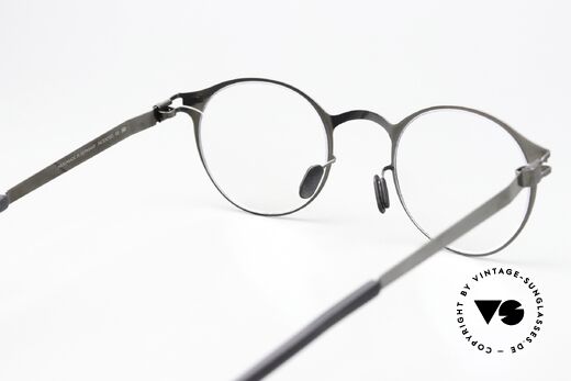 Mykita Isaac Pantobrille Shiny Graphite, die Fassung ist beliebig verglasbar (optisch / Sonne), Passend für Herren und Damen