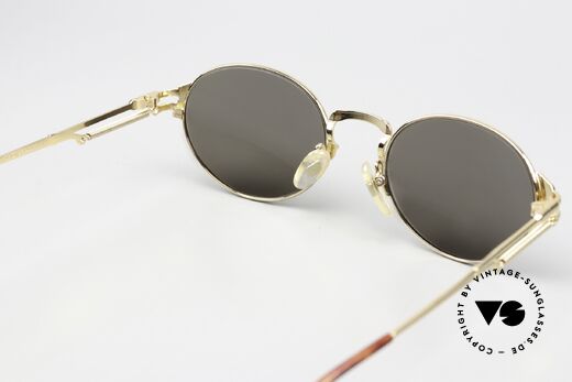 Jean Paul Gaultier 55-4173 Ovale Vintage Sonnenbrille, KEINE Retro-Mode; 30 Jahre altes Original, Gr. 49/19, Passend für Herren und Damen