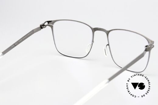 Mykita Nathan Brille Eckig Herren Graphite, die Fassung ist beliebig verglasbar (optisch / Sonne), Passend für Herren