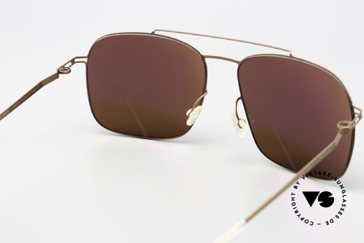 Mykita Rasmus Sonnenbrille Herren Copper, Sonnengläser (100% UV) können auch ersetzt werden, Passend für Herren