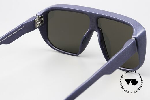 Mykita Mylon Shift Navy Blue Silver Flash Shield, tolles Modeaccessoire für den "sporty Lifestyle", Passend für Herren