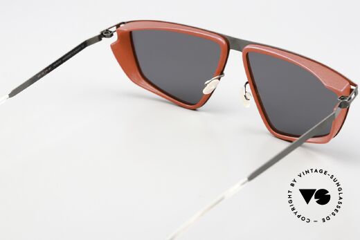 Mykita Mylon Tribe Crimson Red Shiny Graphite, die Qualitätsfassung ist auch beliebig verglasbar, Passend für Herren und Damen