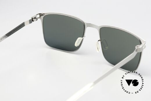 Mykita Yanir Polarisierende Brille Eckig, Sonnengläser (100% UV) können auch ersetzt werden, Passend für Herren