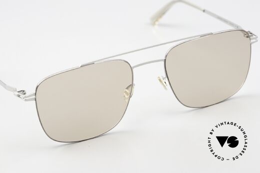Mykita Yuuto Shiny Silver Soft Brown Solid, ungetragenes Modell mit originalem Etui von Mykita, Passend für Herren