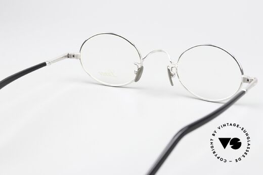 Lunor VA 100 Ovale Brille Platin Plattiert, ungetragen (wie alle unsere Lunor Brillenklassiker), Passend für Herren und Damen