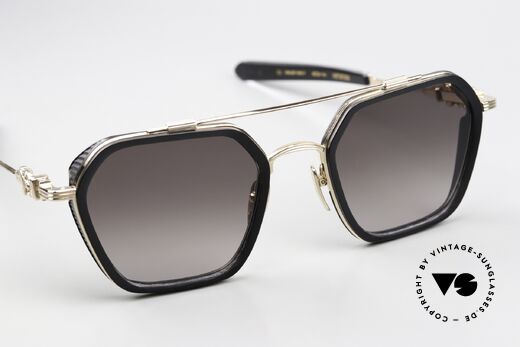 Chrome Hearts Hotation Titan Sonnenbrille Vergoldet, entspiegelte ZEISS Sonnengläser, Gr. 53-24, Passend für Herren und Damen