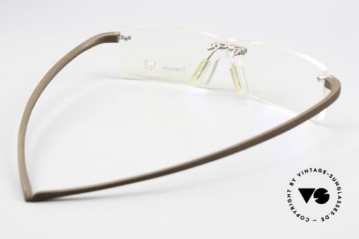 Tag Heuer 3502 Reflex Randlose Sport Luxusbrille, ungetragen, ergonomisch, sportlich und luxuriös, Passend für Herren