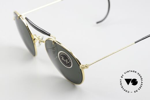 Ray Ban Outdoorsman Round Super Seltene Round Version, ungetragene Sammlerbrille für Ray-Ban Liebhaber, Passend für Herren und Damen