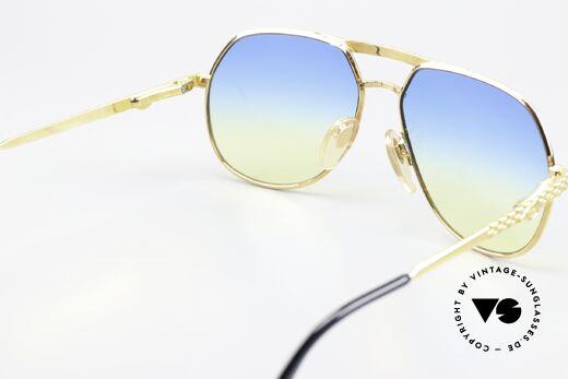 Bugatti EB502 - S Gelbgold Luxusbrille 90er, KEINE Retrobrille, sondern ein ORIGINAL aus den 90ern, Passend für Herren und Damen