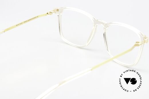 Mykita Tuktu Crystal Champagne Gold, genial flexible Brillenfassung: eine Größe passt allen, Passend für Herren und Damen