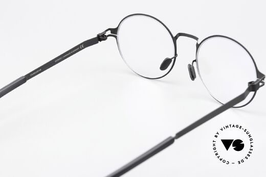Mykita Ninni Runde Brille Klassisch Schwarz, die Fassung ist beliebig verglasbar (optisch / Sonne), Passend für Herren und Damen