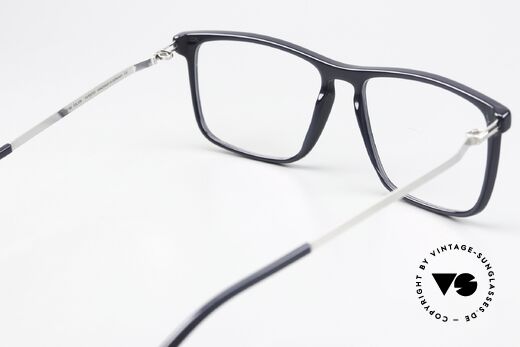 Mykita Arvik Dark Blue / Shiny Silver, Brillenfassung ist beliebig verglasbar (optisch/Sonne), Passend für Herren und Damen