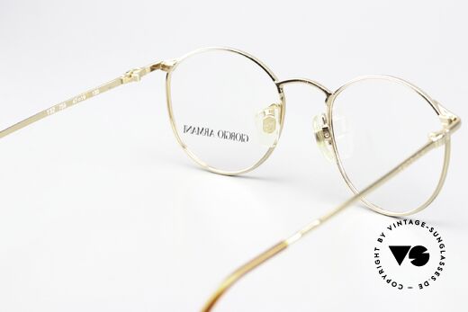 Giorgio Armani 132 47mm Alte Pantobrille Small 90er, die Fassung kann beliebig verglast werden (Gleitsicht), Passend für Herren