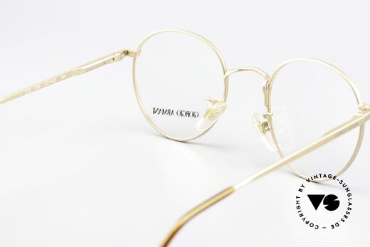 Giorgio Armani 201 47mm Mattgold Kastanienbraun, DEMO-Gläser sollten entsprechend ersetzt werden, Passend für Herren und Damen