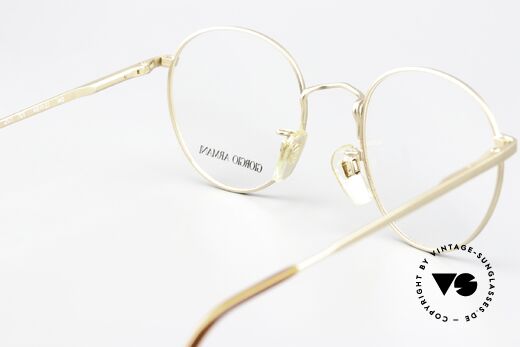 Giorgio Armani 201 49mm Panto Vintage Brille 90er, DEMO-Gläser sollten entsprechend ersetzt werden, Passend für Herren und Damen