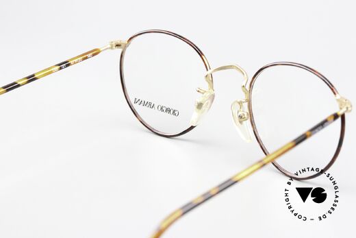 Giorgio Armani 138 Vintage Panto Brille Small, KEINE RETROBRILLE, sondern ein altes ORIGINAL!, Passend für Herren und Damen