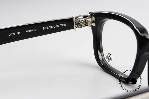Chrome Hearts See You In Tea Herrenbrille Mit Schwertlilie, Fassung kann beliebig verglast werden (Gleitsicht), Passend für Herren