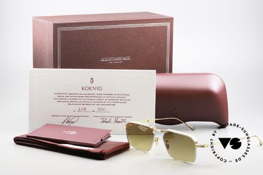 Jacques Marie Mage Koenig Faltbare Titan Sonnenbrille, Größe: large, Passend für Herren und Damen