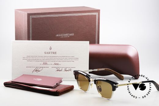 Jacques Marie Mage Sartre Philosophen Sonnenbrille, Größe: large, Passend für Herren Jacques Marie Mage Sartre Philosophen Sonnenbrille, Größe: large, Passend für Herren